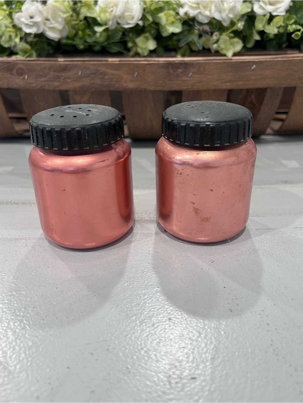 Unbranded Copper Pink Salt and Pepper Shakers - Set of 2